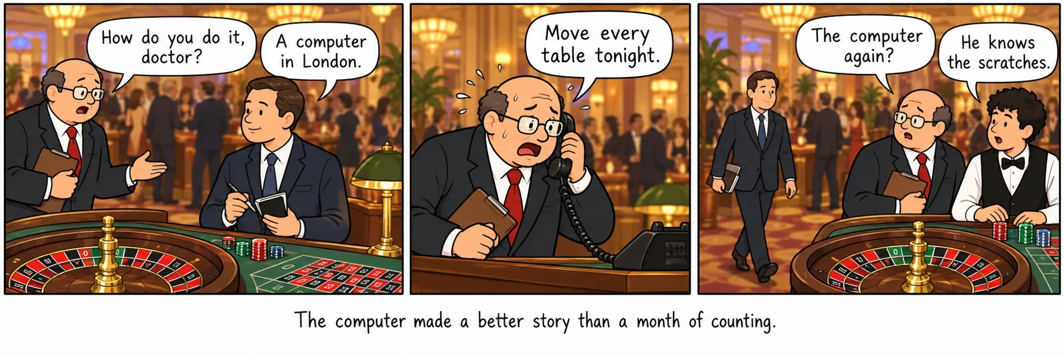 The computer made a better story than a month of counting.