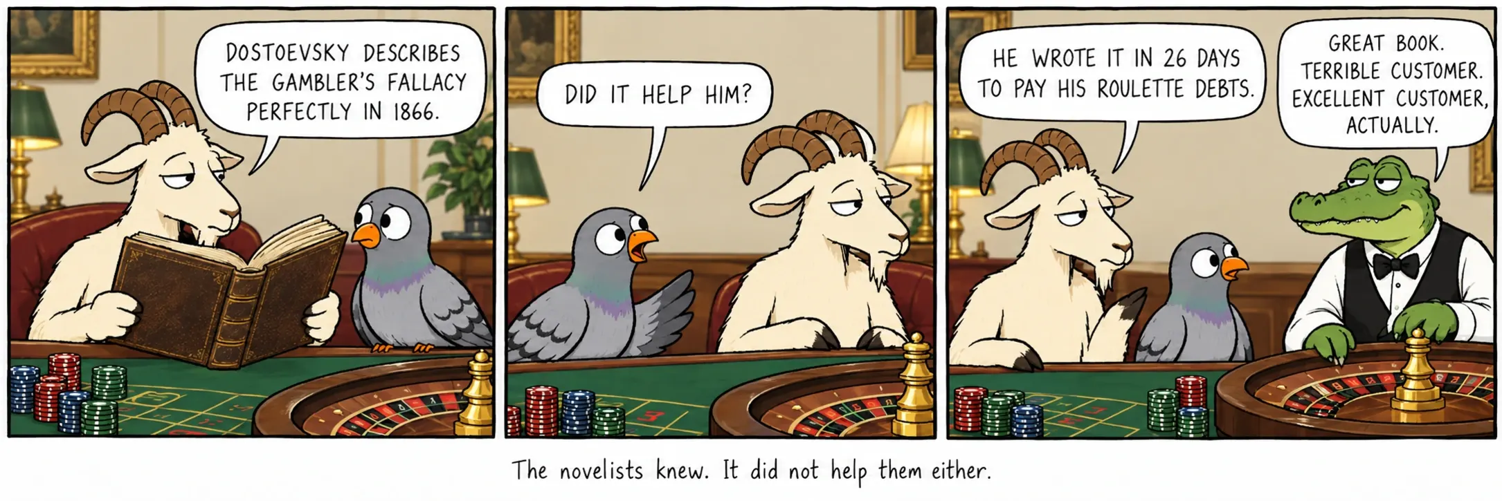 The novelists knew. It did not help them either.